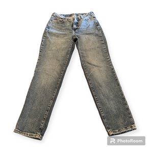 High Rise Old Navy OG Straight Jeans Womens 10R Blue Wash Casual Staple office
